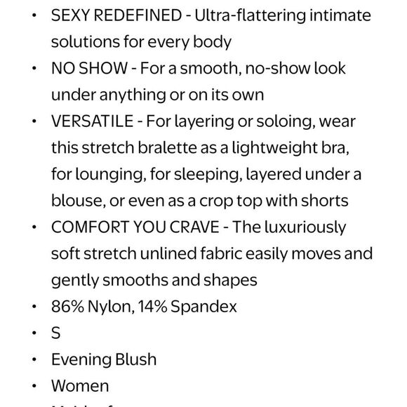 Maidenform Seamless Open Scoopneck 2 Ply Pullover Wireless Bralette - Picture 2 of 4